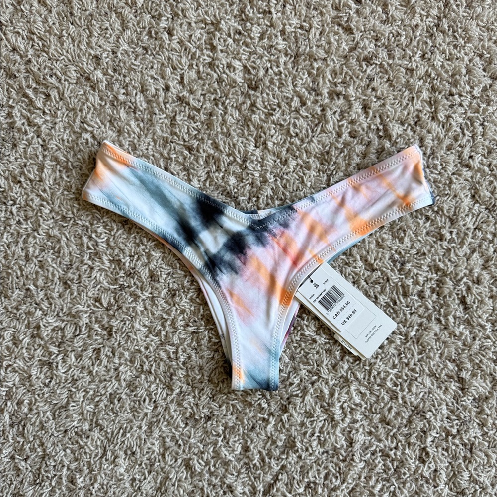 NWT Rip Curl Tie Dye Cheeky Bikini Bottoms XS
